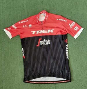 Rare 2017 Trek Segafredo Red & Black Zip Up Cycling Jersey Sz XXL